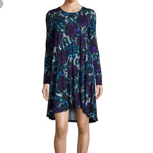 Joan Vass Floral Swing Dress